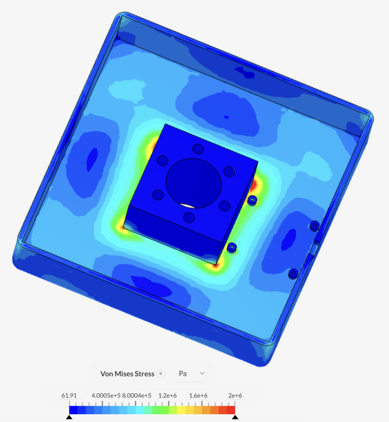  FEA Main Box Internal Stress Map