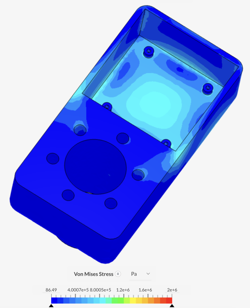  FEA Secondary Node Interior Stress Map